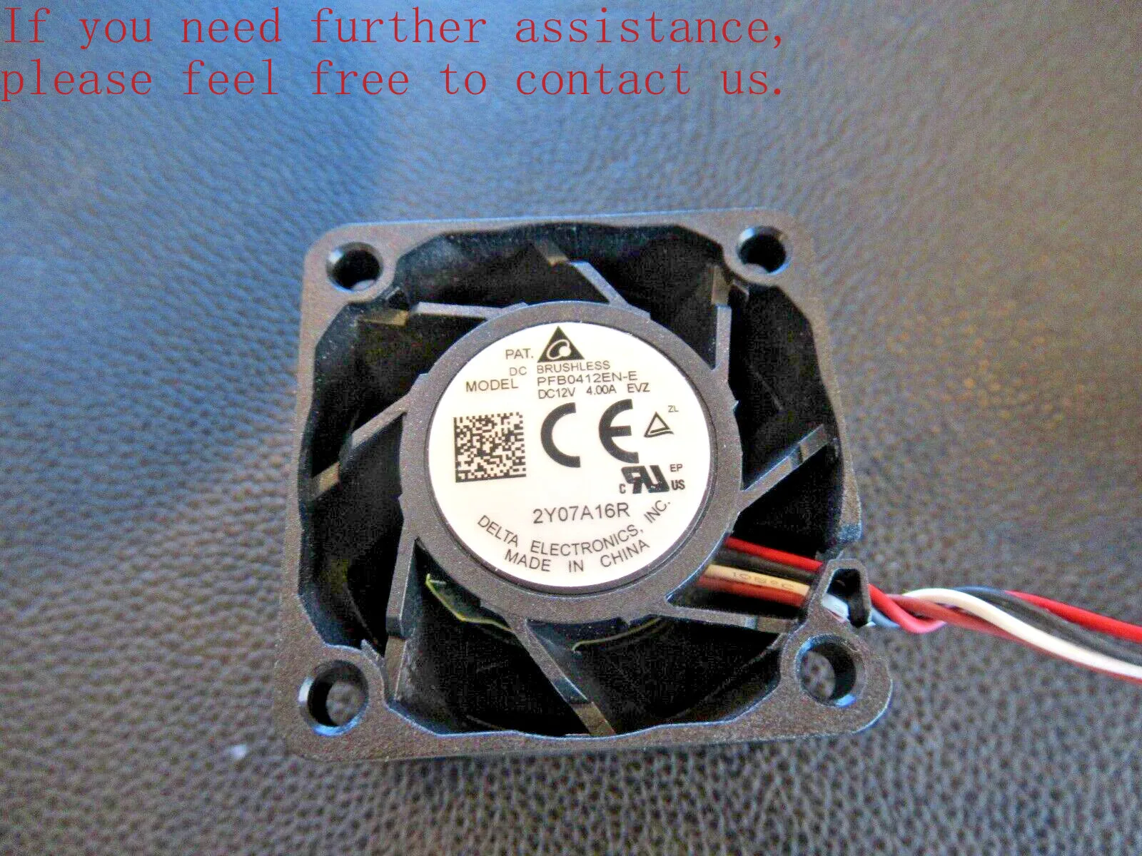 Pour 2 ventilateurs de serveur sans balais Delta Electronics PFB0412EN-E DC12V, 4A