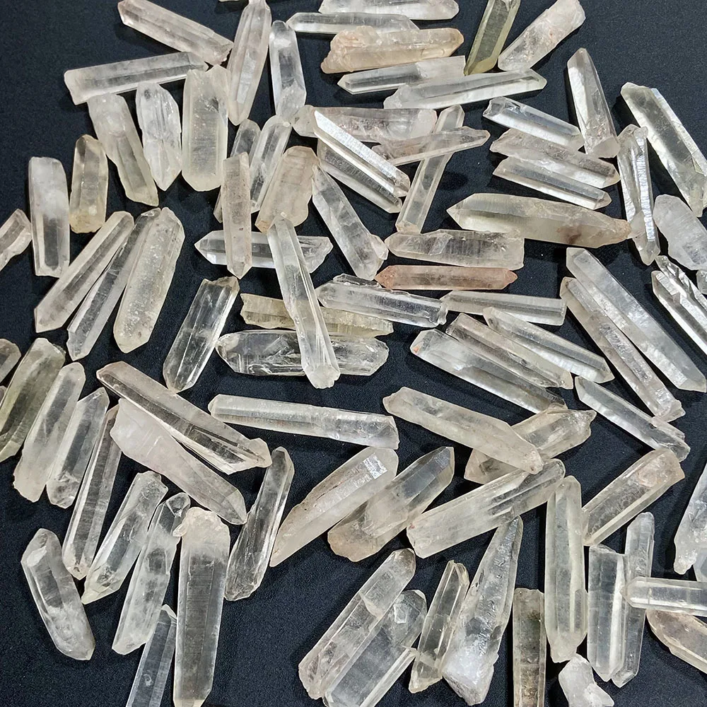 Natural Clear Quartz Crystal Points Non-Acid Washed Raw Mineral Specimen Healing Energy Home Decor Gift