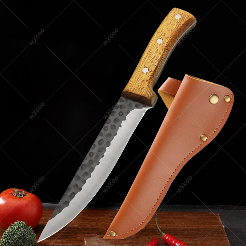 

Stainless Steel Kitchen Knife Forged Boning Knife Accessories Multifunctional Knife Meat Cleaver Cooking Tools BBQ Bone Cleaver