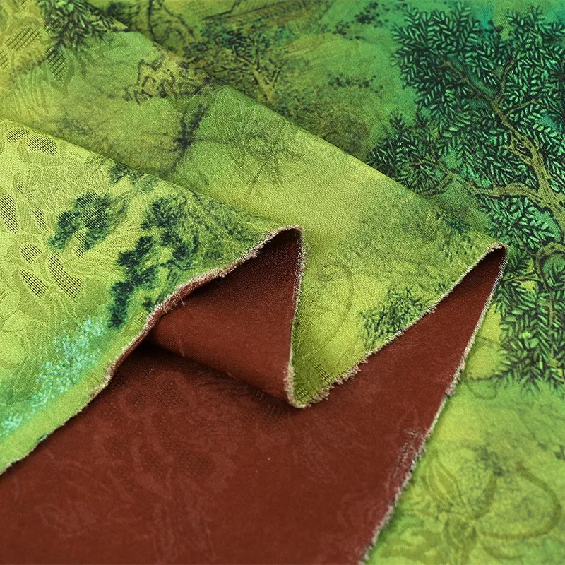 Xiangyunsha 花生地チャイナドレス小さなシャツ中高年着用デジタルプリント