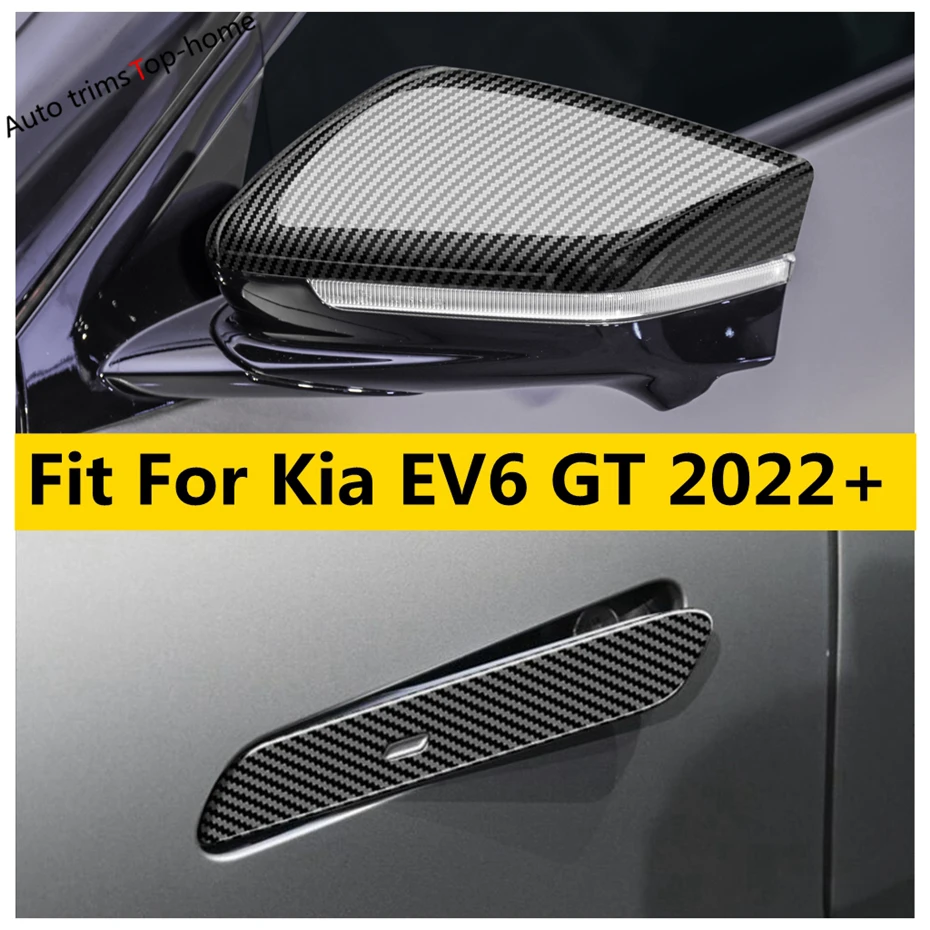 

Outside Door Handle Clasing Strip / Rearview Mirror Protector Cap Cover Trim Fit For Kia EV6 GT 2022 2023 2024 Auto Accessories