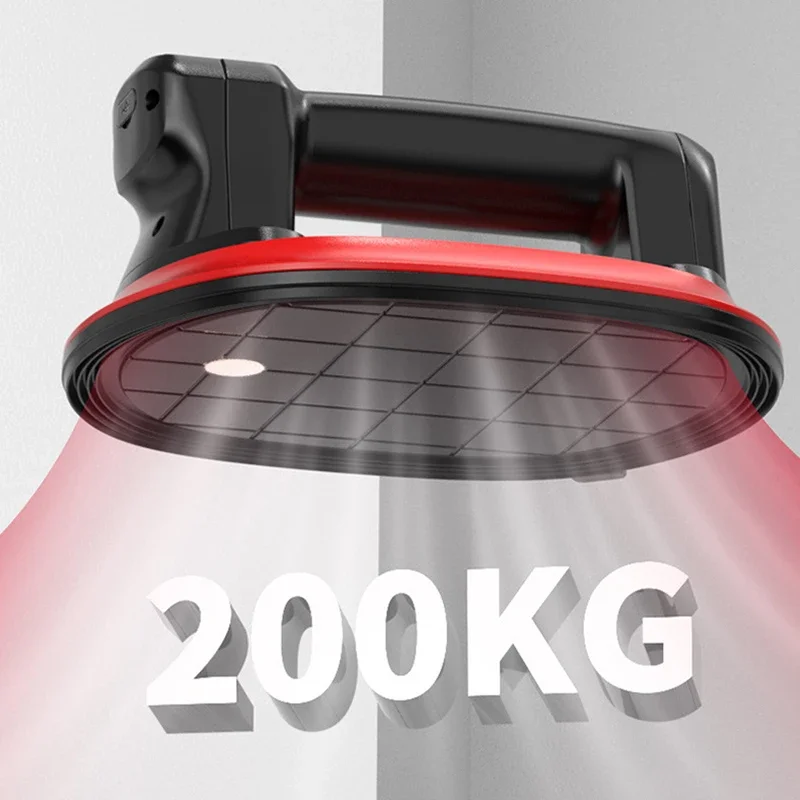 5000mAh Intelligent Display Electric Vacuum Suction Cup 200KG Load Heavy-Duty Electric Suction Lifter for Glass Ceramic Tiles