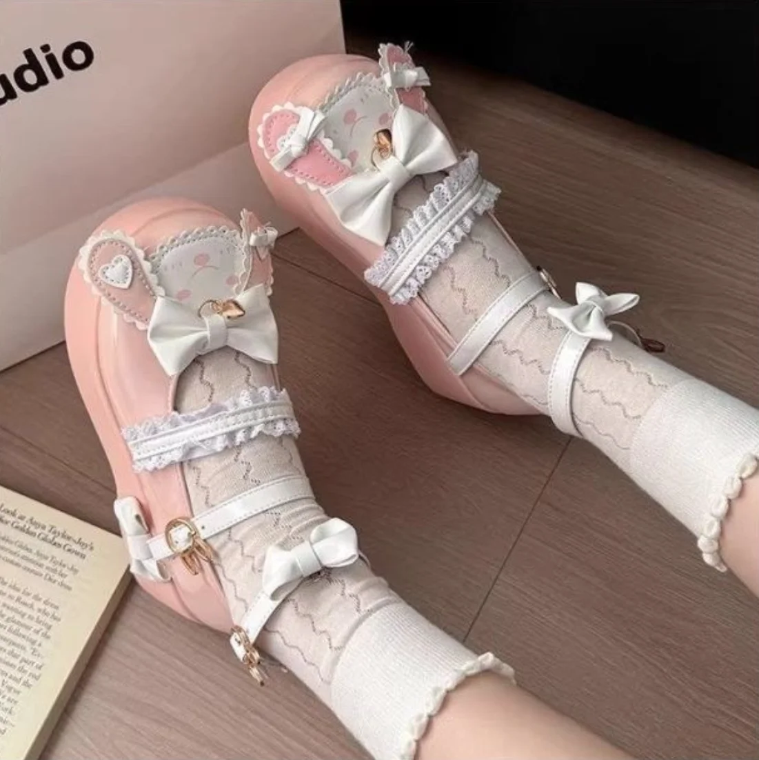 

Japanese Cute Lolita Girl Lolita Shoes 2025 Summer New Versatile Thick Bottom Jk Round Head Leather Shoes