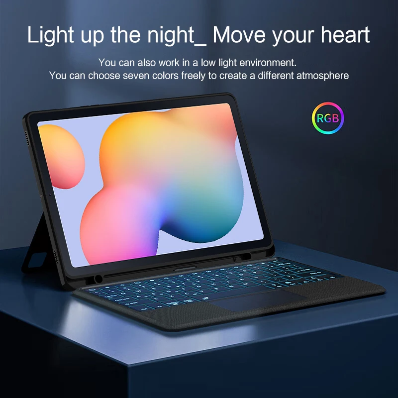 Detachable Wireless Magic keyboard Case For Samsung Galaxy Tab S6 Lite 10.4