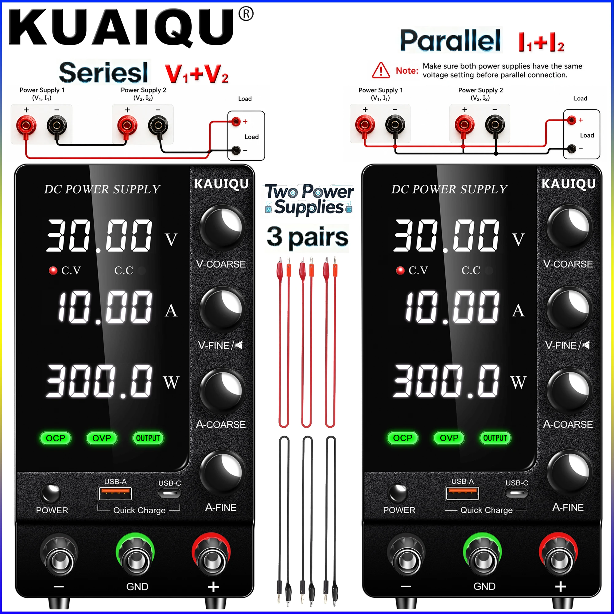 kuaiqu-deux-alimentation-laboratoire-pour-test-et-reparation-de-pcb-alimentation-professionnelle-stabilisee-reglable-30v-60v-120v-connexion-en-serie-et-en-parallele