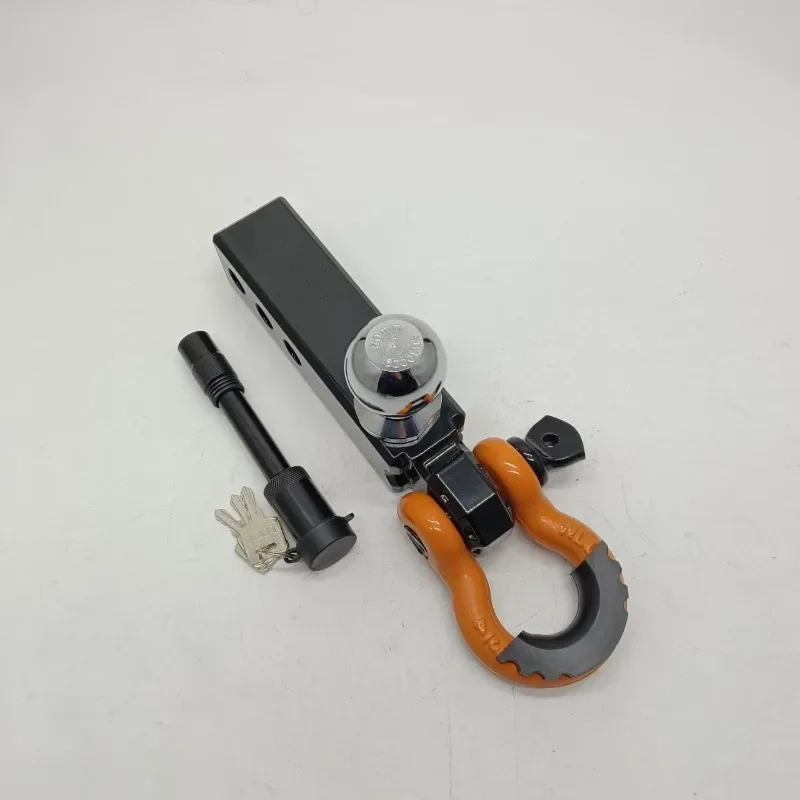 Trailer Hook Aluminum Alloy Trailer Ball Head Shackle Solid Hook Tow Win Bar Arm Tow Hook