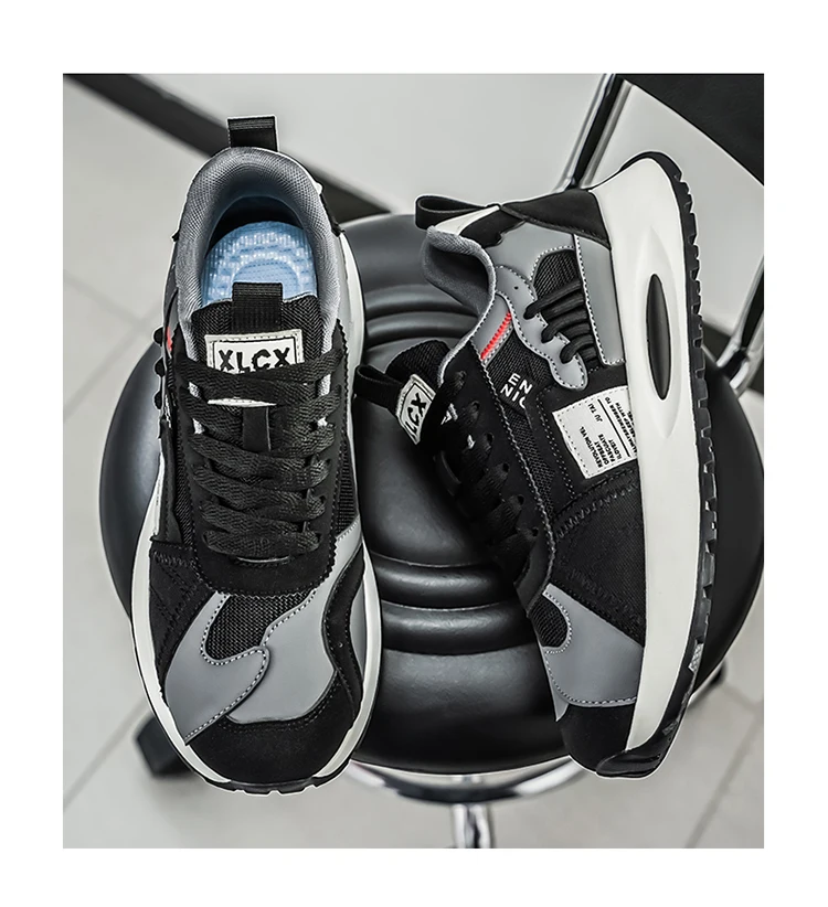 Herren-Freizeitsneaker, leicht, atmungsaktiv, strapazierfähig, modisch, vielseitig einsetzbar für Outdoor-Sport, Campus und Stadt. – Detail 27