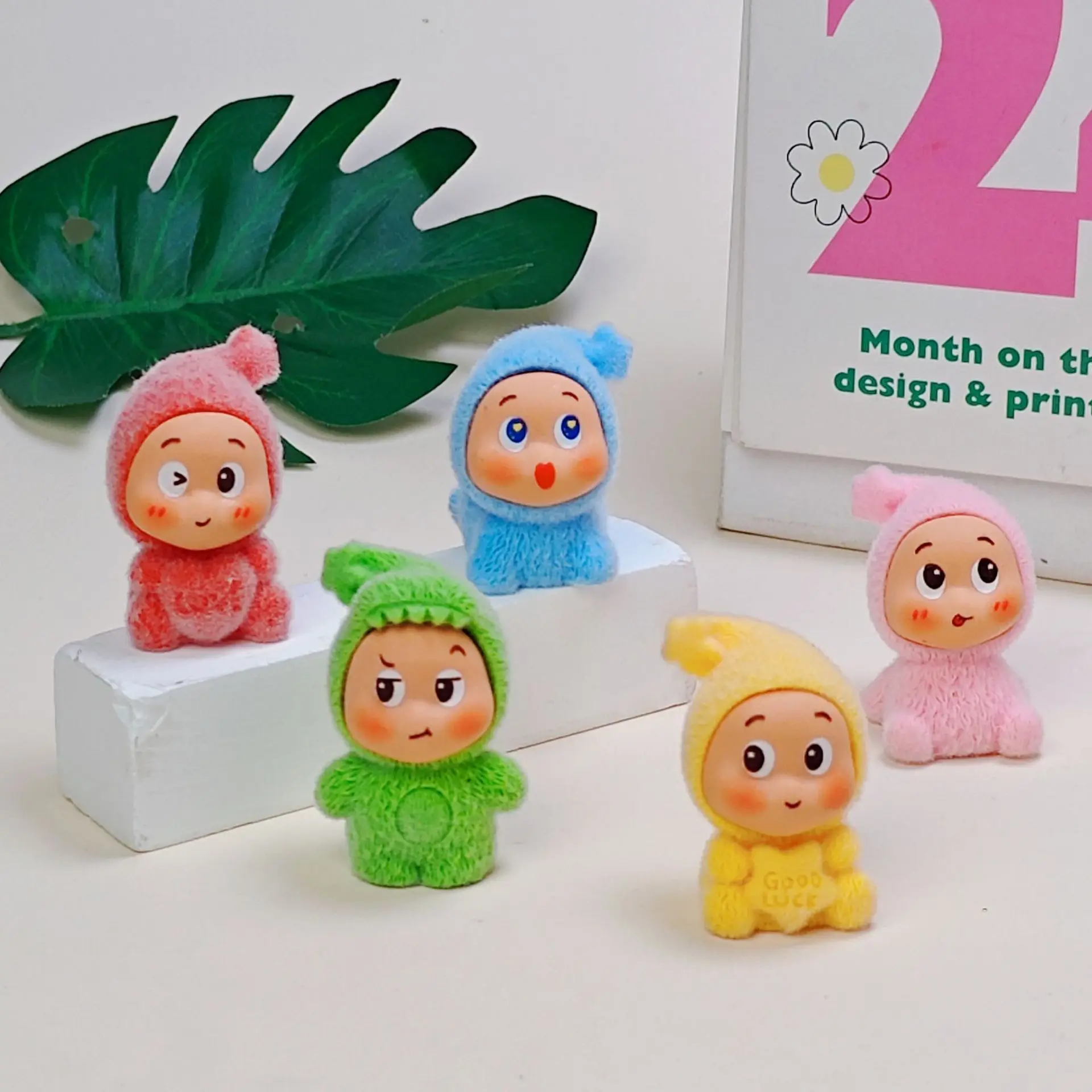 

5/10PCS Star People Cartoon Keychain Accessories DIY Pendants Resin Crafts Decorative Items Desktop Ornaments