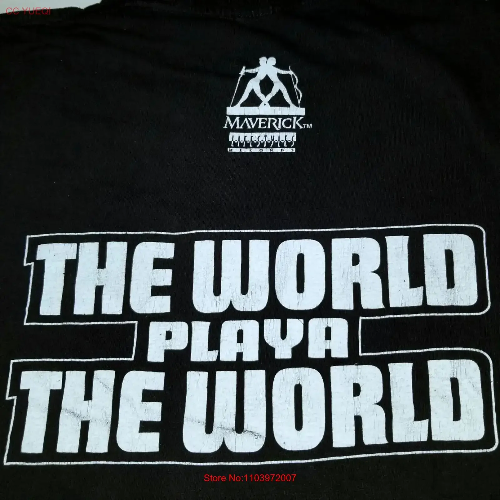 Camiseta DJ BATTLECAT PROMO XXL RAP HIPHOP MAVERICK RECORDS G FUNK lp cd 12 vintage lavada confortável casual masculina com estampa gráfica