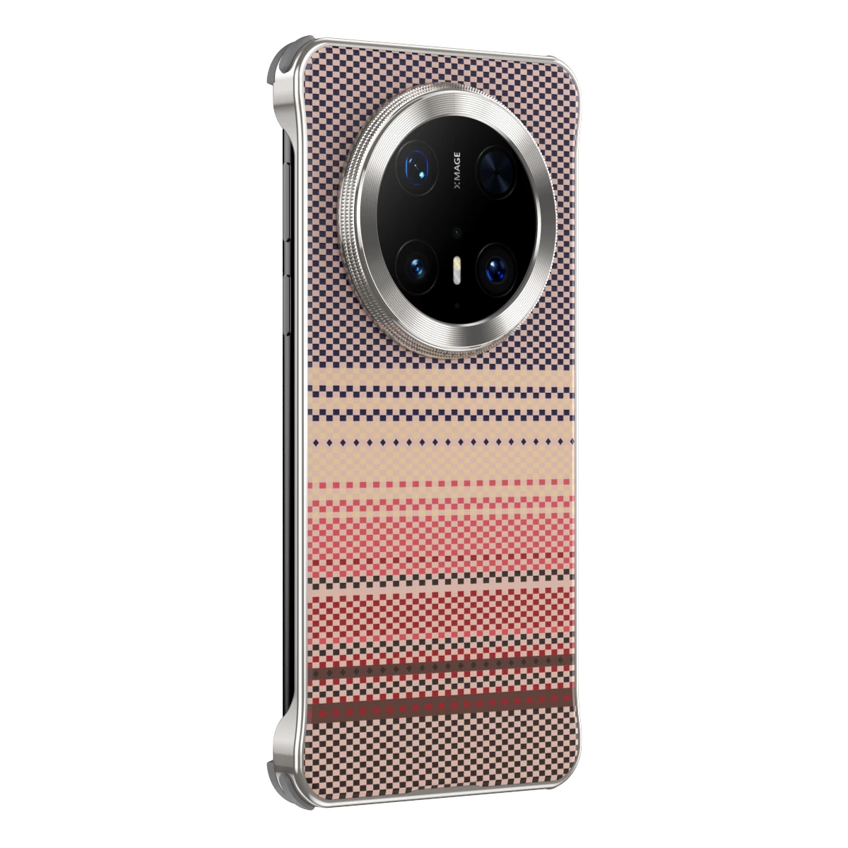 

Premium leather+metal border Magnetic wireless charging Back Cover For Huawei mate 70 60 Pro+ Pro Fall prevention phone Case