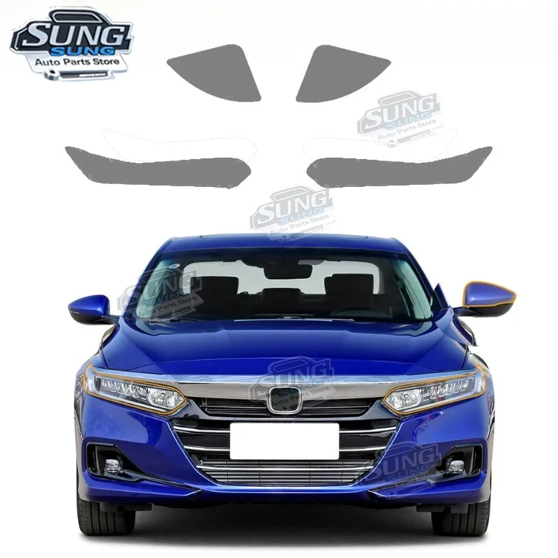 

for Honda Accord 10th Gen Judai 2021 2022 Car Headlight Accessories Pre-cut Protection Car Film PPF Kit Clear Black Anti Scratch