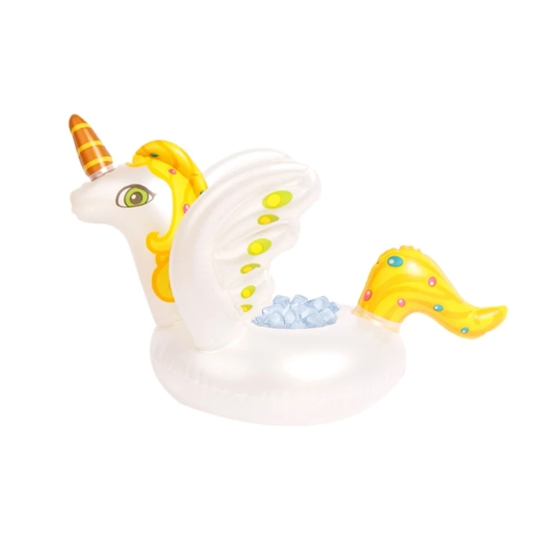 Porte-boissons flottant en forme licorne, plateau à glace pour boissons aliments, porte-boisson flottant pour fête à