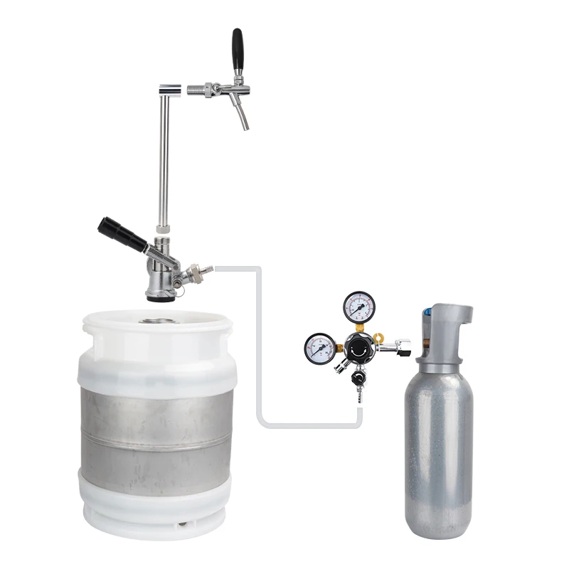 Beer Barrel Outdoor Wine Pump Wine Ladle Bottling Defoaming Faucet Can Be Connected with Large Cylinder and Small Gas Bomb