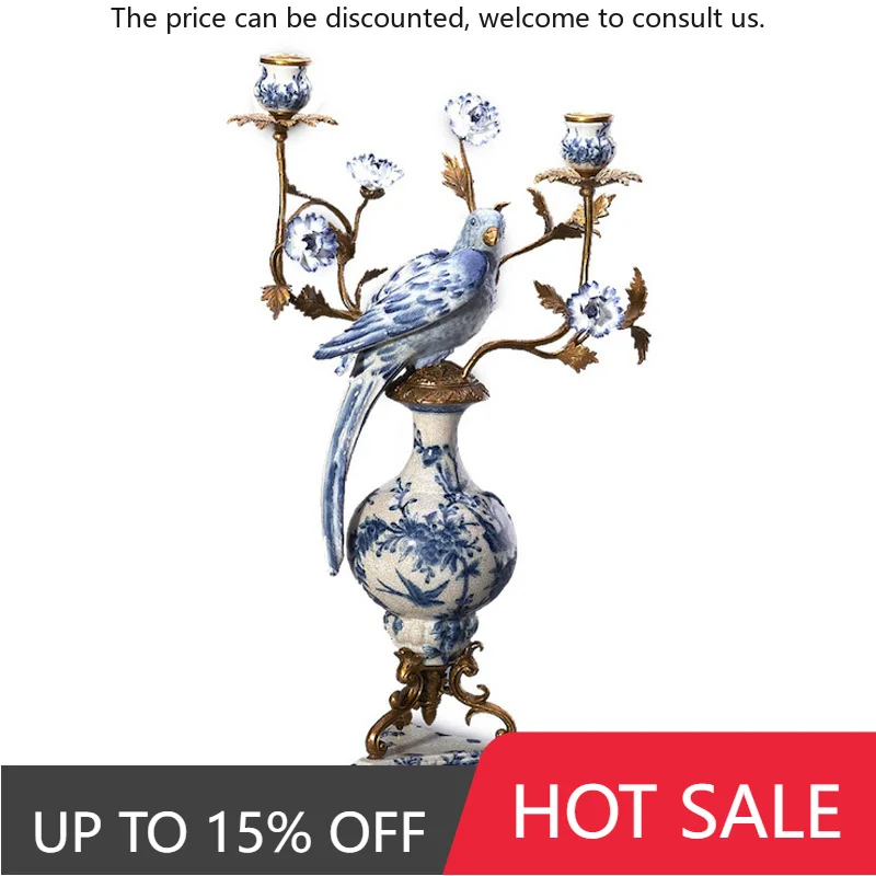 

Fancy Pigeon Brass Ceramic Candle Bird For Home Decorations Hotel Living Room Home Decor Vintage