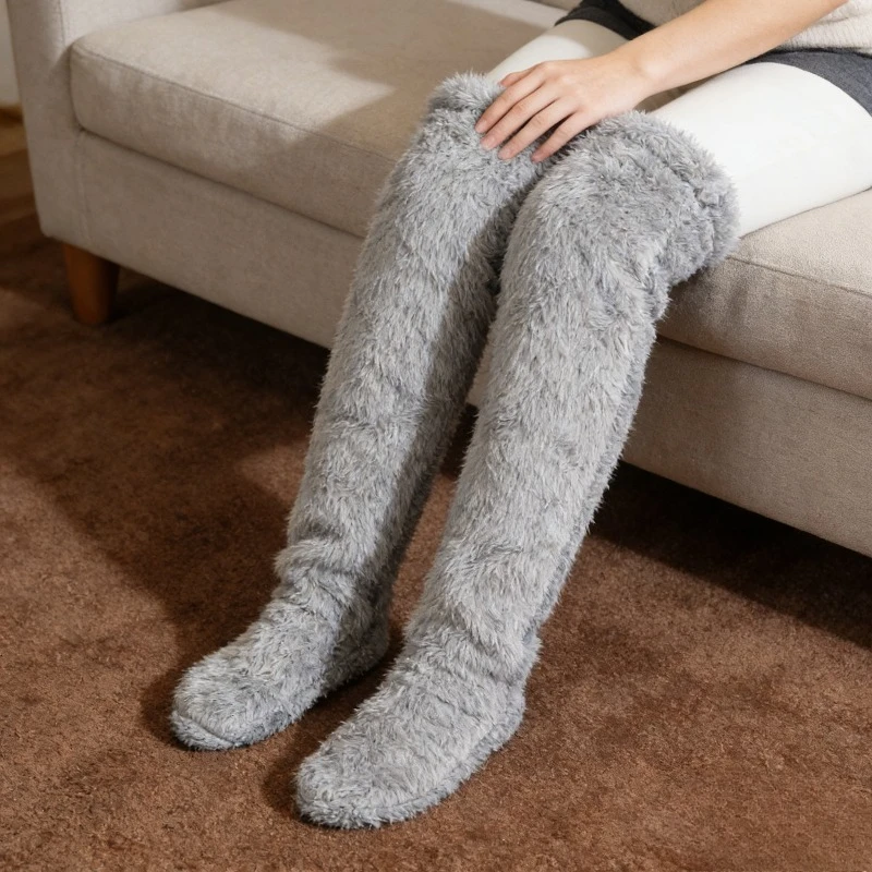 

Термоноски для пожилых людей, толстые и теплые, для защиты ног в кондиционируемых помещениях и во время сна