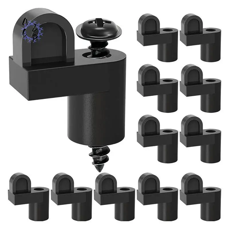 A68P-3/8 In Nylon Window Screen Clip With Screws Offset Window Clips For Fastens Winter Window Screens