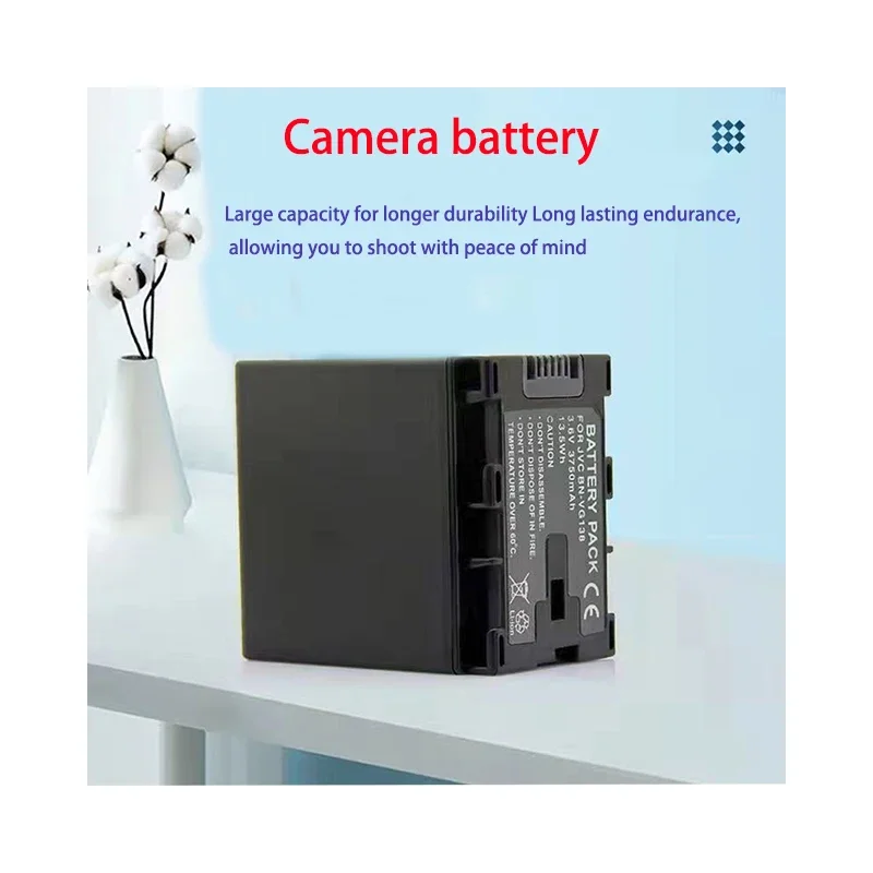 Original Camera Battery BN-VG138 Battery Compatible with VG108, VG114, VG121, Suitable for JVC GZ-HM970, HM30, HD660