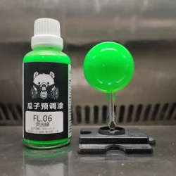 Paint Pigment Fluorescent Color Green Lacquer Coating Oiliness Spray Coating Airbrush Model Coloring Pre Mixed Paint FL.06 50ML