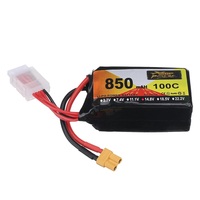 ZOP Power 14.8V 850mAh 100C 4S LiPo Battery XT30 Plug for RC Drone