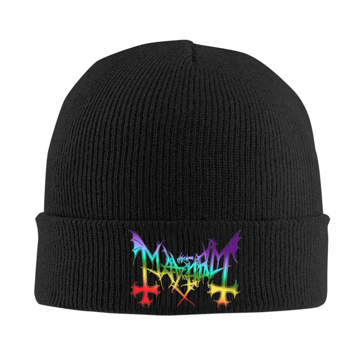 Mayhem LGBTQ Beanie Hats Fashion Caps Men Women Unisex Kpop Knit Hat Autumn Winter Pattern Elastic Beanie Hat