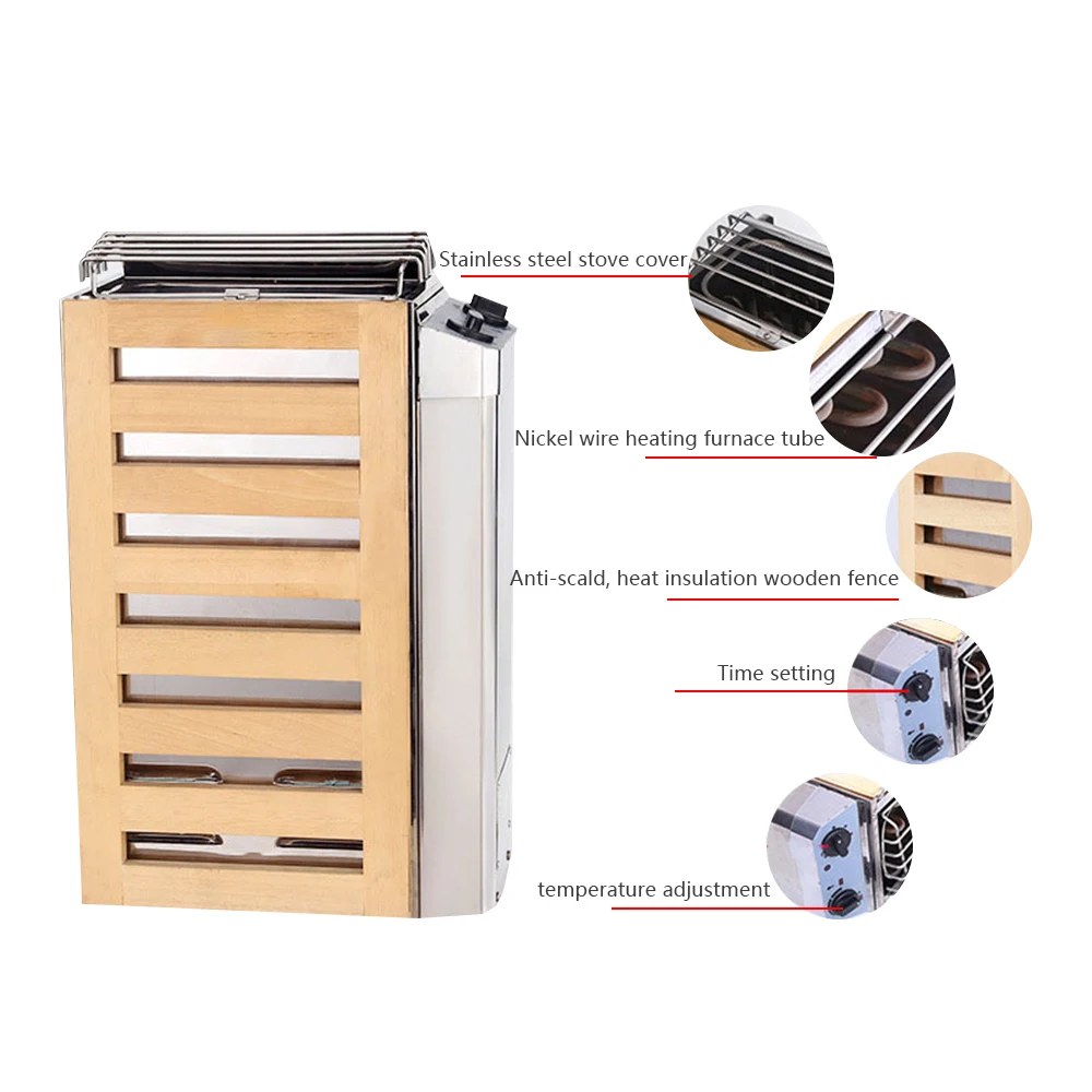 3.6kw Household stainless steel mini sauna stove steaming stove sauna equipment external control 220V