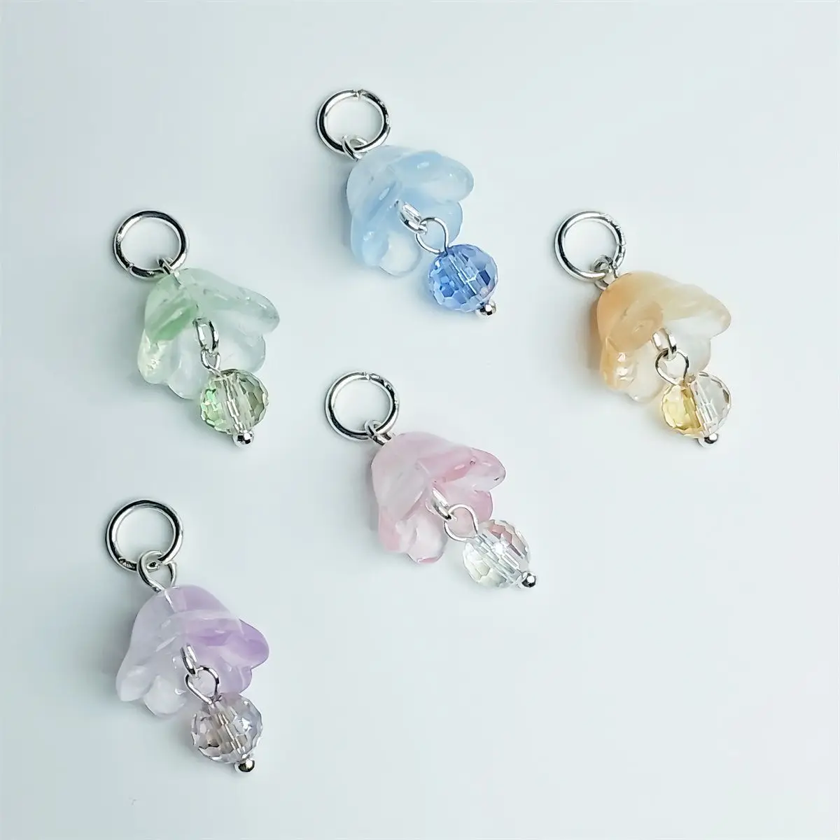 3 uds colgante de cuentas de flores suministros de bricolaje Vintage para pulsera hecha a mano collar accesorios artesanales hallazgos