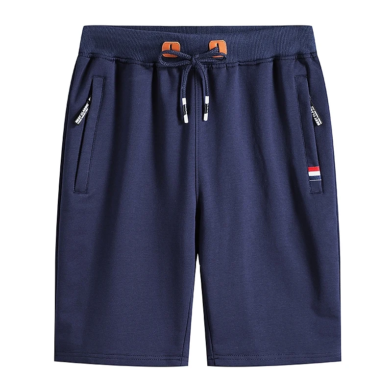 Pantalones cortos informales de verano para hombre, Bermudas deportivas transpirables, etiqueta Tricolor clásica, Bermudas de algodón, talla grande