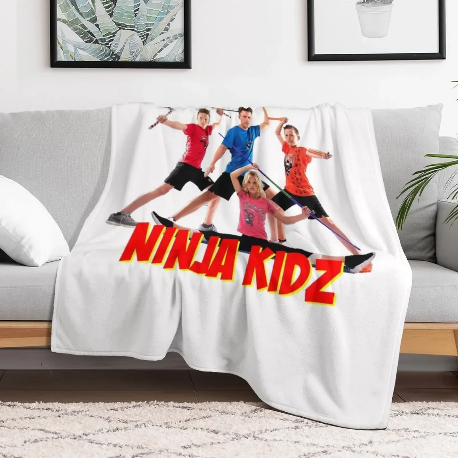 Ninja Kidz Merch para niños, manta de tiro de fiesta, mantas cálidas de invierno para bebé