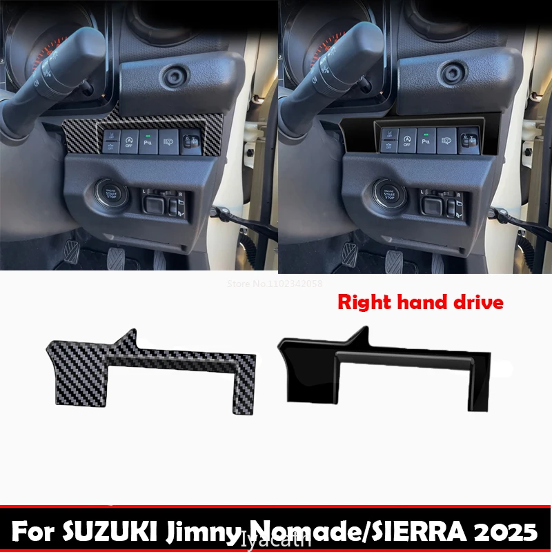

FOR SUZUKI Jimny Nomade 5/SIERRA 3 2025 ABS car headlight control panel decoration multi functional button interior accessories
