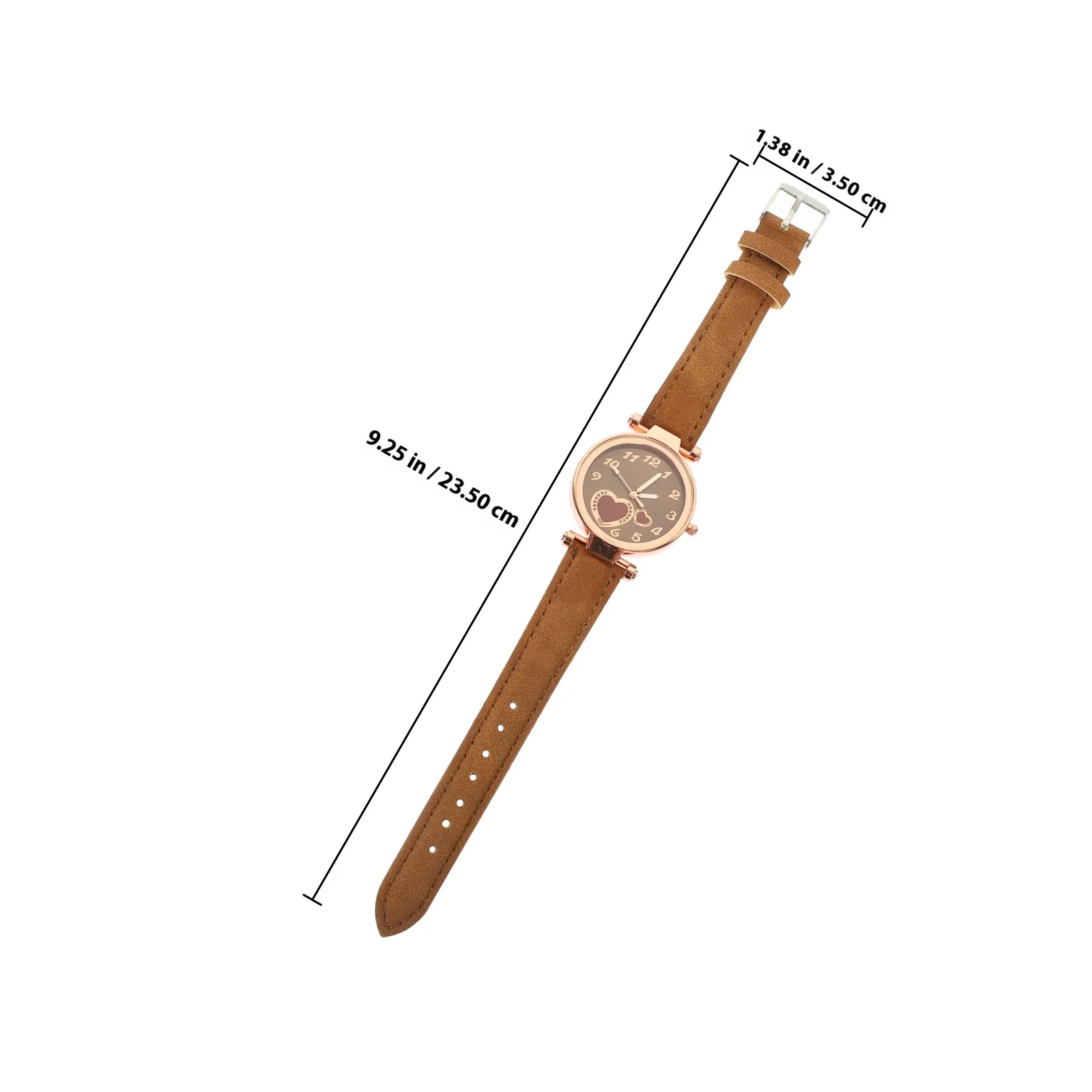 ساعة يد نسائية ترفيهية عصرية متعددة الاستخدامات وحزام كوارتز قابل للتعديل هدية للعمل والمدرسة والحفلات النسائية #3