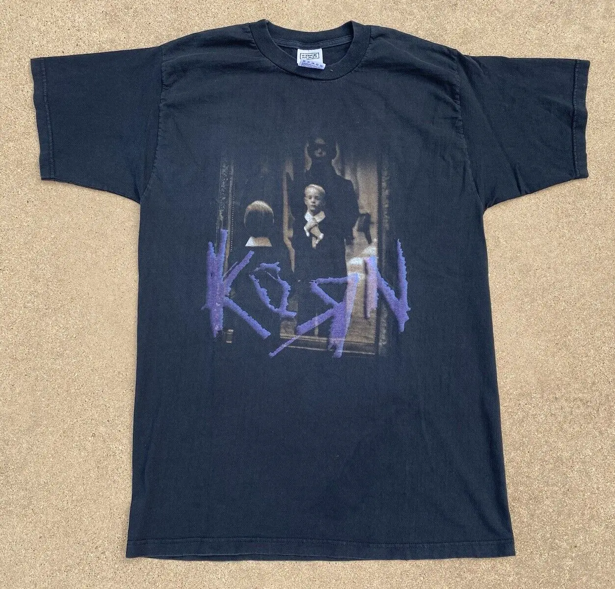 Camiseta Vintage de KORN ÄúLife Is Peachy, camisa negra bonita para hombre, talla XL, 1996