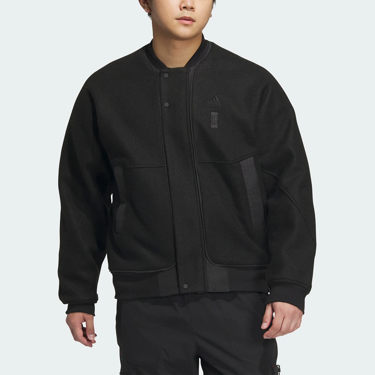 سترة أديداس الرسمية الشتوية الجديدة للرجال فضفاضة من الصوف المحبوك IP4910
