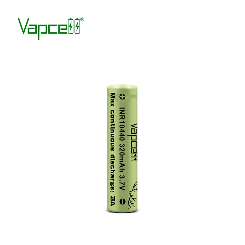 Original Vapcell INR 10440 320mAh 3A Battery HKJ Test Discharge Quality 10440 Rechargeable Mini Batteries For Flashlight