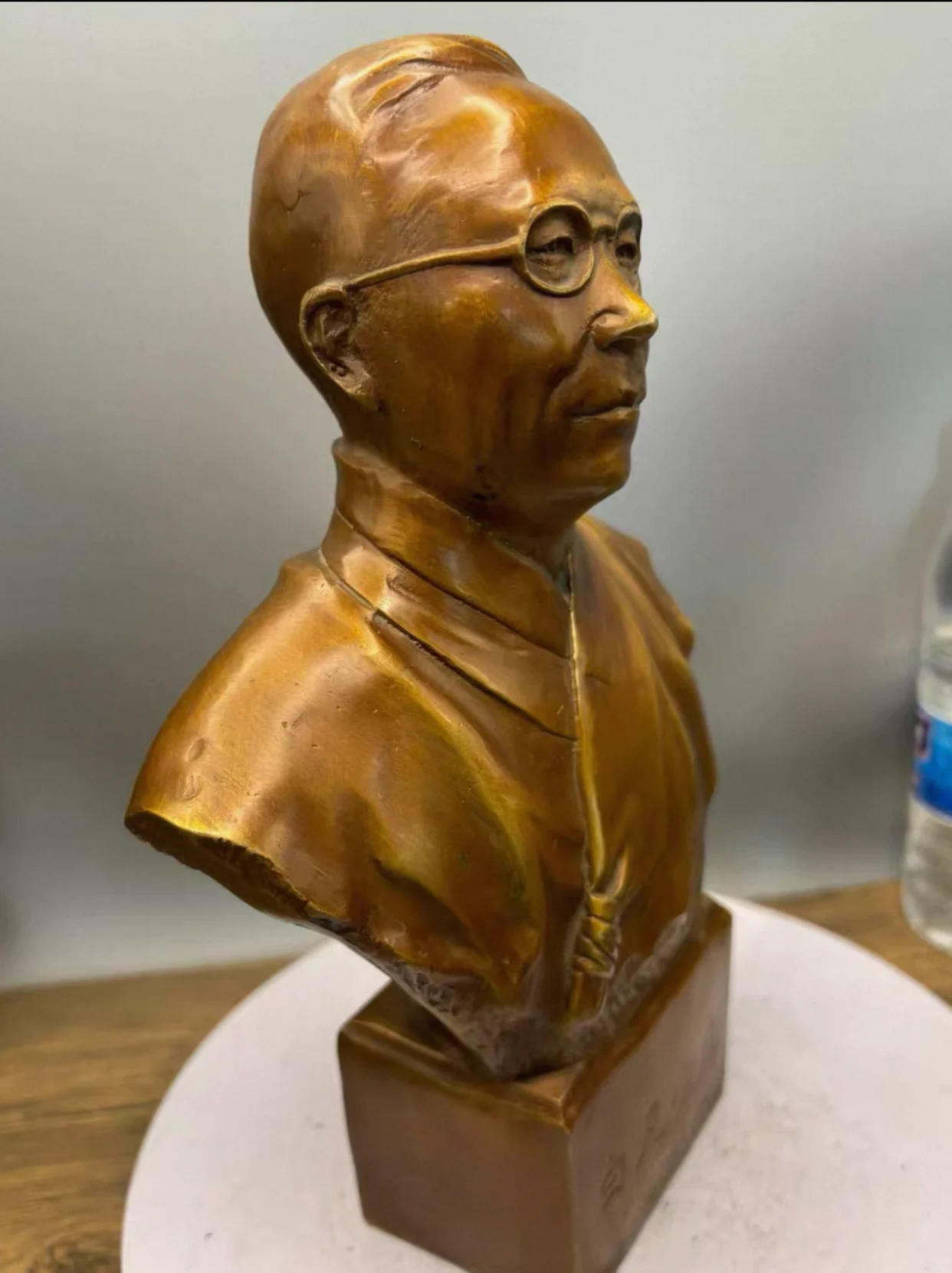 Collection bronze sculpture Korean historical figures Independence Leader Kim Koo statue home office bar decoration art