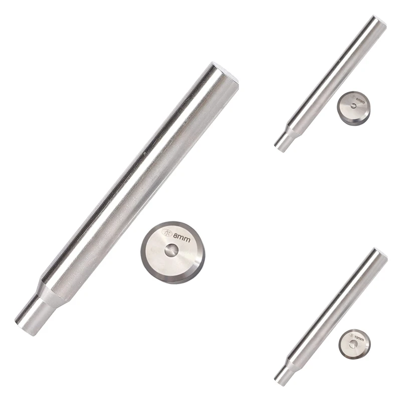 Hot Rivet Punch, Stainless Steel Double‑Sided Flat Fixing Setting Tool, For Double‑Sleeve Rivet Installation