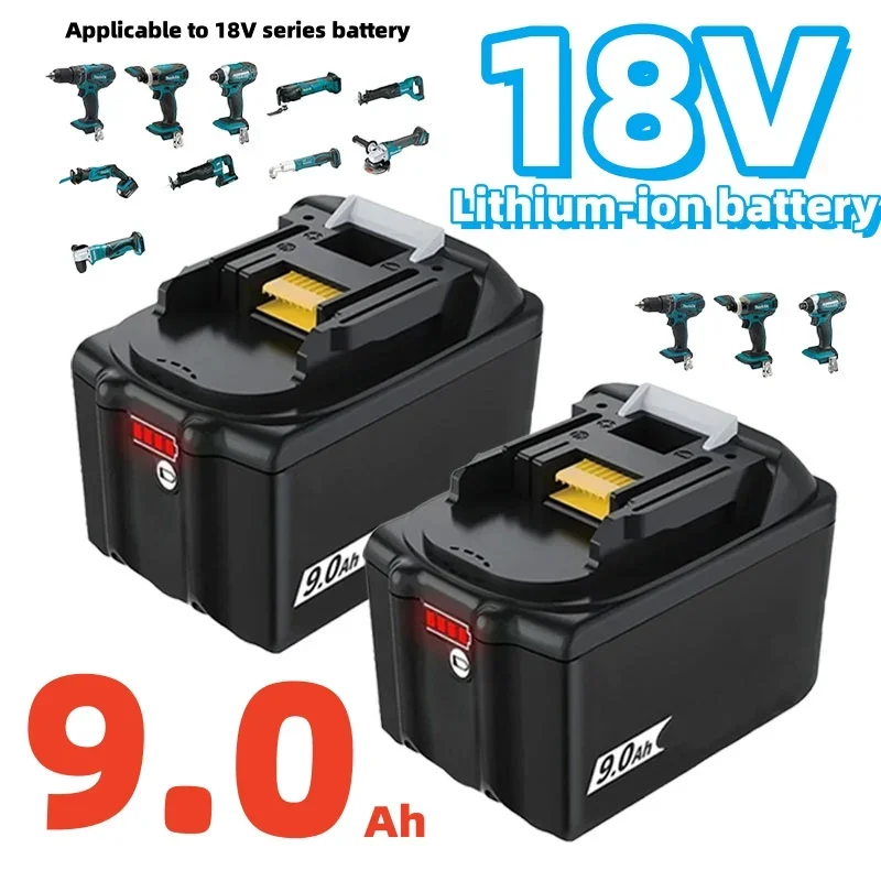 

9.0Ah For Makita 18V tool battery replacement BL1830 BL1850 BL1860 for cordless angle grinders, hand drills, screwdrivers, etc.