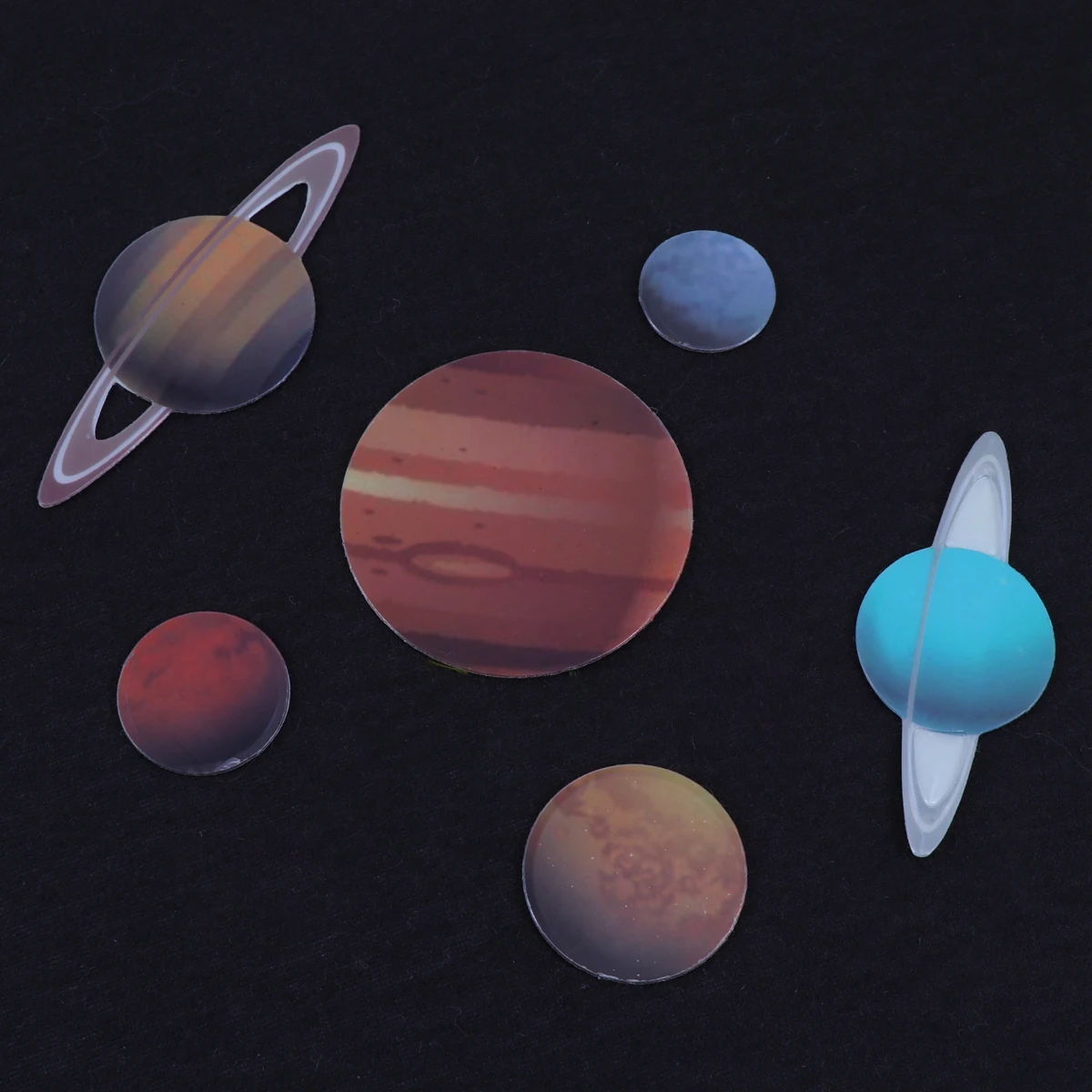 2 Sheets Luminous Wall Stickers Night Planet Decals Home Decor Room Glow Dark Stickers Bedroom Wallpaper