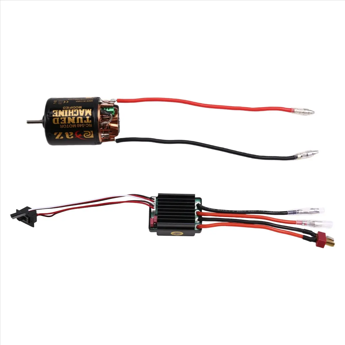 doyme 540 Brushed Motor 80T ESC Speed Control Combination Set Climb Drift Racing for 1/10 RC Cralwer/Boat