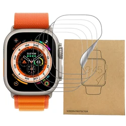 Soft Hydrogel Protector Film For Apple Watch 44mm 49mm 45mm 41mm 40mm 42mm 38mm No Glass Clear Protector iwatch Ultra 9 8 7 SE 6