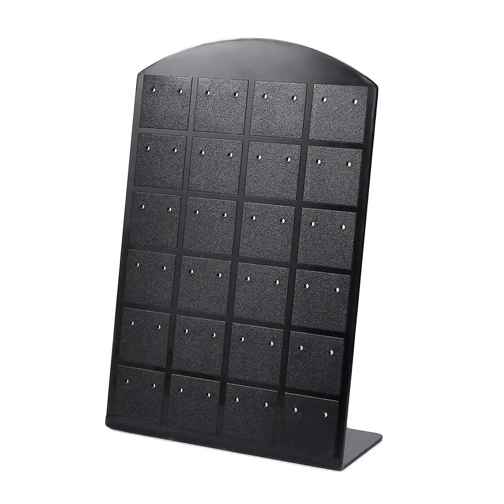 عرض ألوان القضية أزواج مريحة 24 زوج حامل مجوهرات رف القرط صندوق أقراط إطار المجوهرات #5