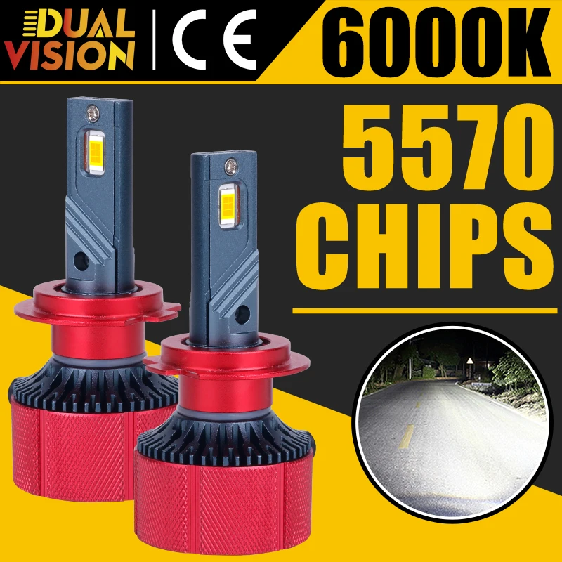 

H7 Светодиодные лампы для автомобильных фар 1800 Вт H4 H1 H3 9006 H11 H9 H8 9005 9012 HB3 HB4 Супер яркие дальні/ближние фары Автоматические противотуманные фары 12 В