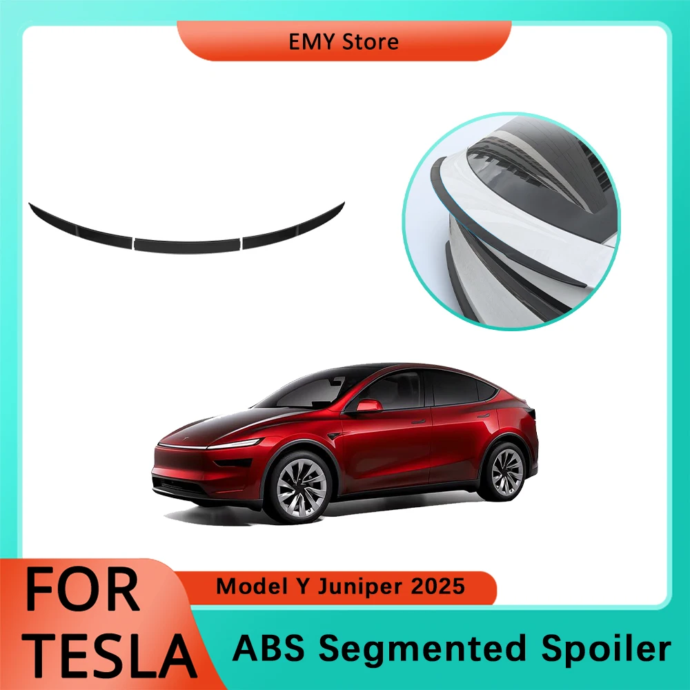 

For Tesla Model Y Juniper Original High Performance Trunk Wing ABS Carbon Fiber Pattern Segmented Spoiler Modified Accessories