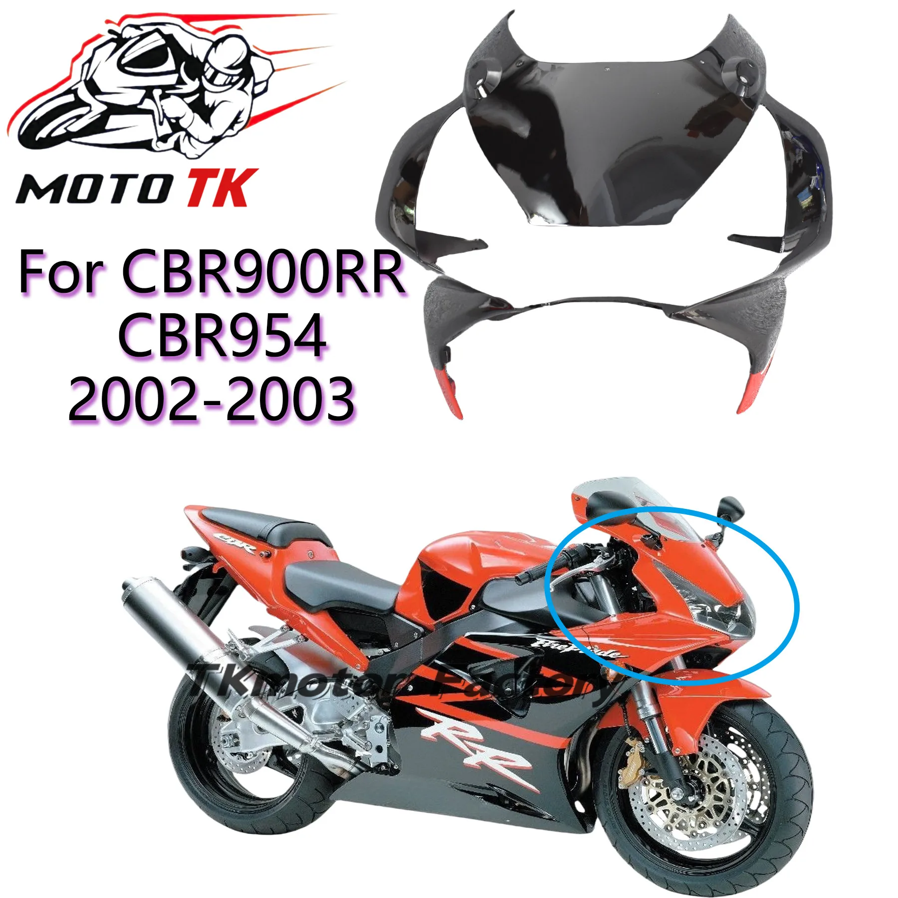 

Honda CBR900RR 2002-2003 Front Headlight Cover Restoration