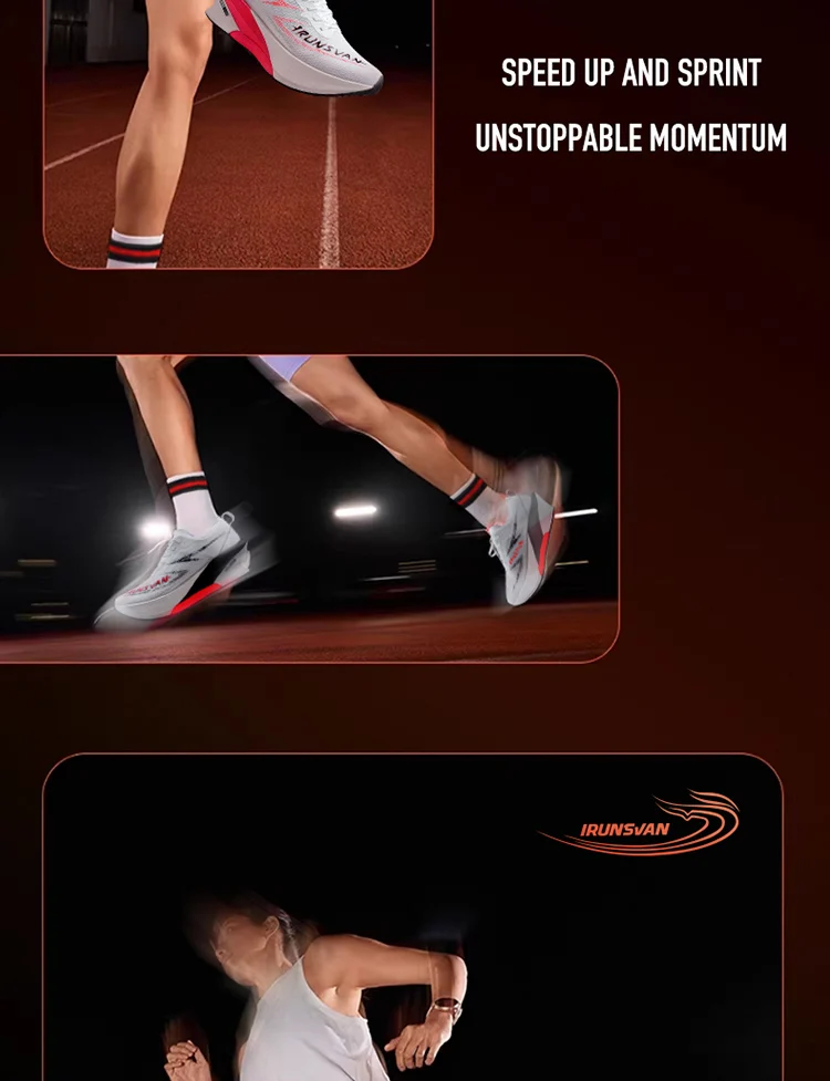 IRUNSVAN Carbonplatten-Laufschuhe mit stabiler Dämpfung eignen sich für Trainingstests und Marathon-Sportschuhe, Unisex 125 – Detail 27
