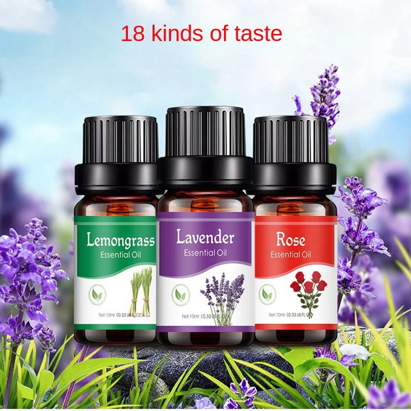 18 Flavors Essential Oils for Aroma Diffuser Air Humidifier Home Water-soluble 10ml Air Freshener Scents Fragrance Oil Aroma