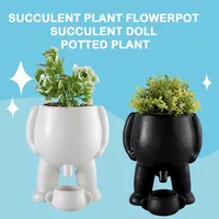 Succulent Ceramic Flowerpot Succulent Urine Pot Living Room Creativity Spoof Flowerpot Decoration Green Plant Desktop Ornament