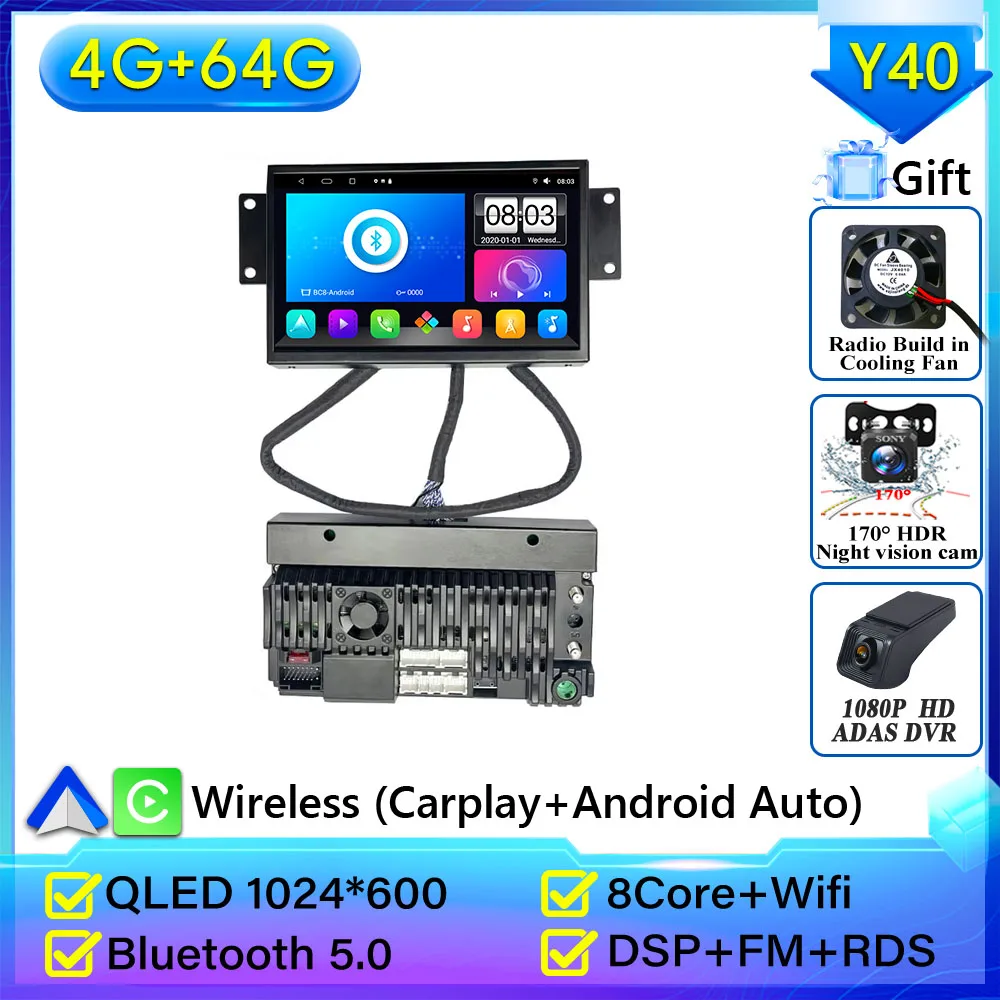 Voor Citroen DS3 C3 Autoradio Navigatie GPS Android Auto Stereo Multimedia Speler Scherm Video Carplay Video Geen 2din DVD