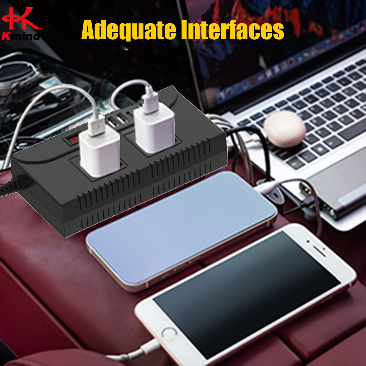 Car Inverter DC 12V 24V To 110V 220V 150W Peak 300W High-power Multi-function Home Modified Sine Wave Automotive Power Converter