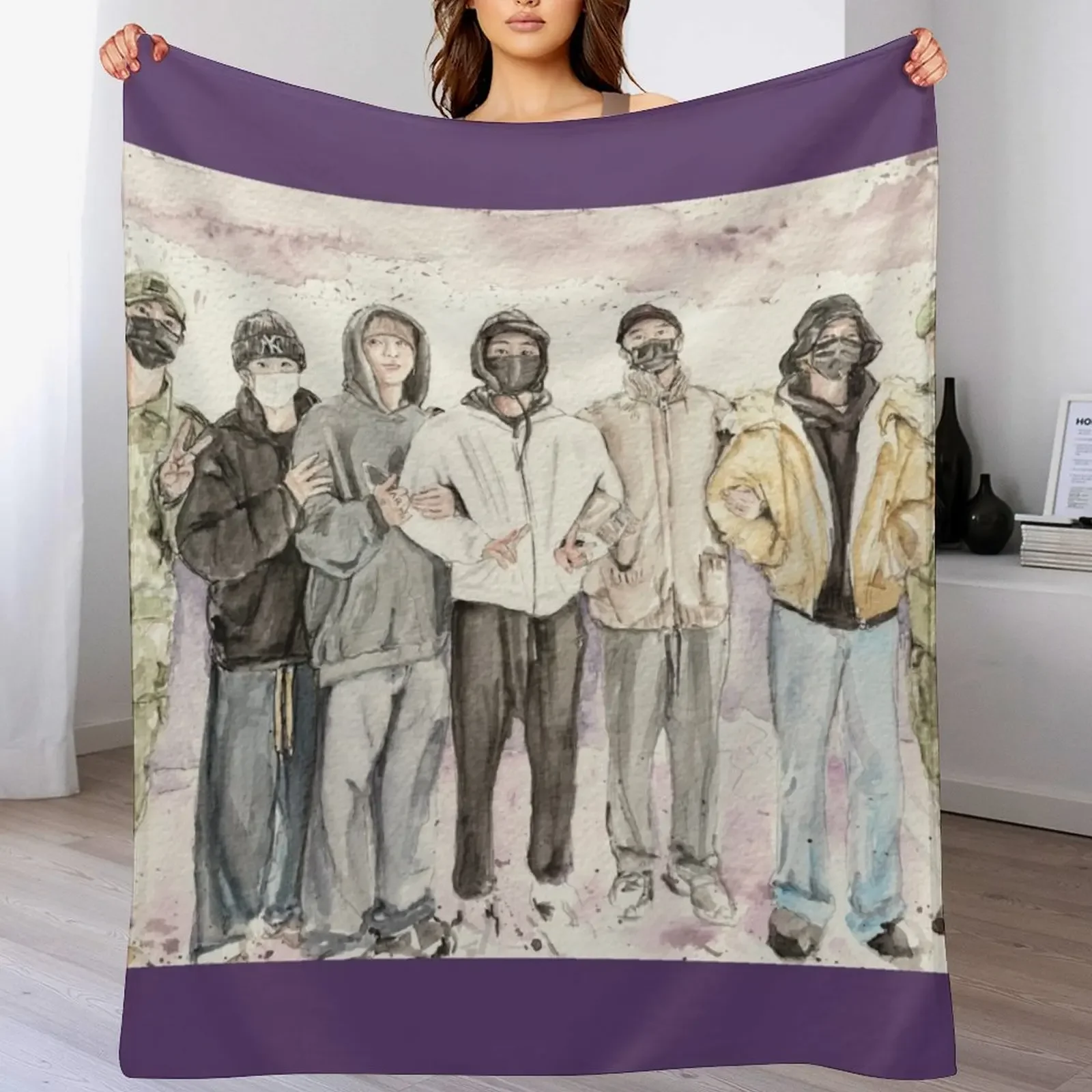 

bogo shipda Throw Blanket Decorative Throw christmas gifts for babies For Decorative Sofa Blankets