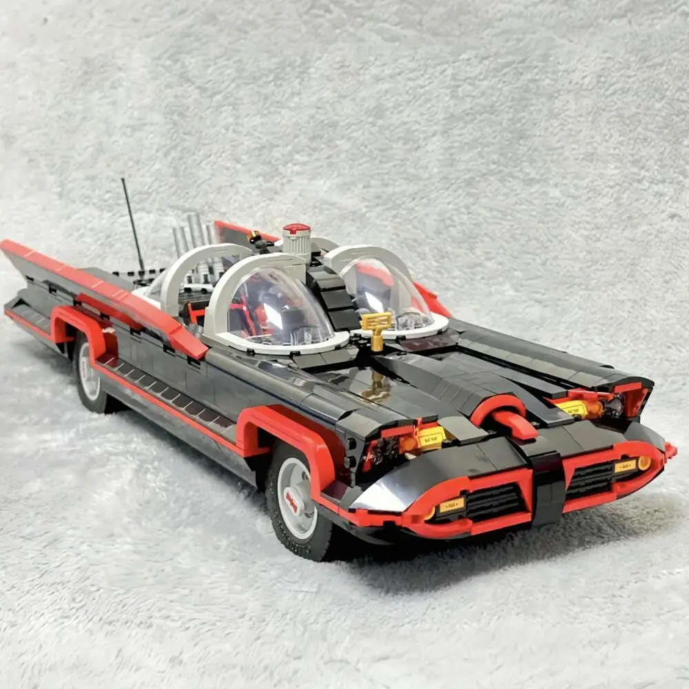 

1822pcs Classic TV Heroes Series Super Bat 76328 Batmobile Supercar Model Building Block Toy Ornament Birthday Holiday Gifts